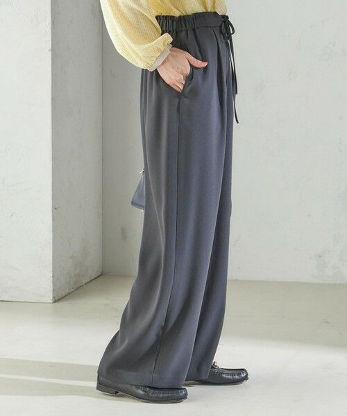 SHIPS / シップス その他パンツ | 〈接触冷感 / 手洗い可能〉アセテート混 バック サテン ワイド パンツ | 詳細17