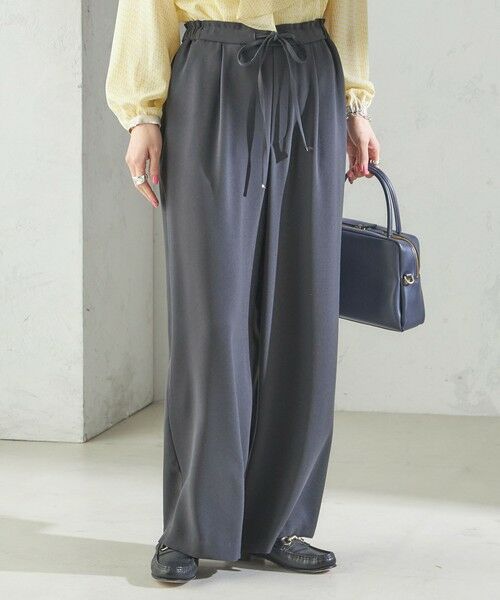 SHIPS / シップス その他パンツ | 〈接触冷感 / 手洗い可能〉アセテート混 バック サテン ワイド パンツ | 詳細19