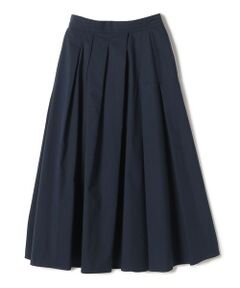 SHIPS / シップス ロング・マキシ丈スカート | SHIPS Primary Navy Label:〈手洗い可能〉アシメ タック スカート
