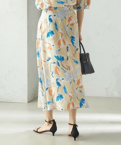 SHIPS / シップス ロング・マキシ丈スカート | IPEKER 花柄 フロント ポケット フレア スカート | 詳細10