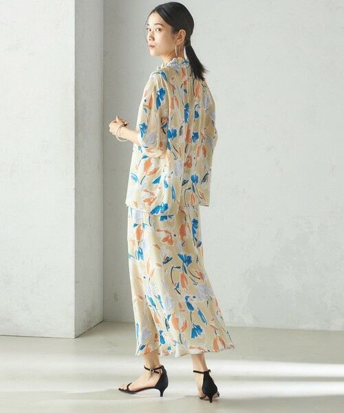 SHIPS / シップス ロング・マキシ丈スカート | IPEKER 花柄 フロント ポケット フレア スカート | 詳細13