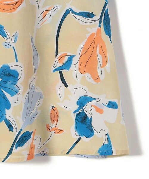 SHIPS / シップス ロング・マキシ丈スカート | IPEKER 花柄 フロント ポケット フレア スカート | 詳細20