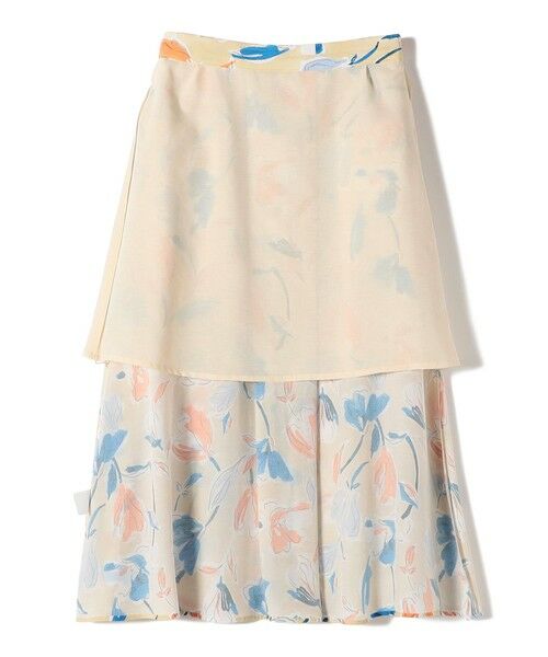 SHIPS / シップス ロング・マキシ丈スカート | IPEKER 花柄 フロント ポケット フレア スカート | 詳細24
