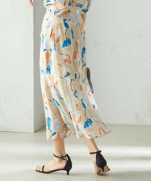 SHIPS / シップス ロング・マキシ丈スカート | IPEKER 花柄 フロント ポケット フレア スカート | 詳細9