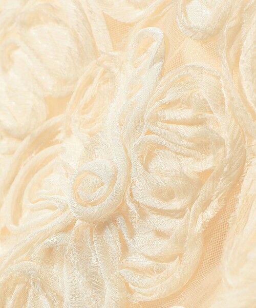 SHIPS / シップス ミニ・ひざ丈スカート | 〈手洗い可能〉フラワー 刺繍 チュール ラップ スカート | 詳細29