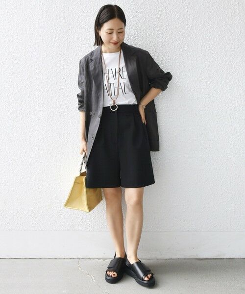 SHIPS / シップス ショート・ハーフ・半端丈パンツ | 〈手洗い可能〉ダブル クロス ハーフ パンツ | 詳細11