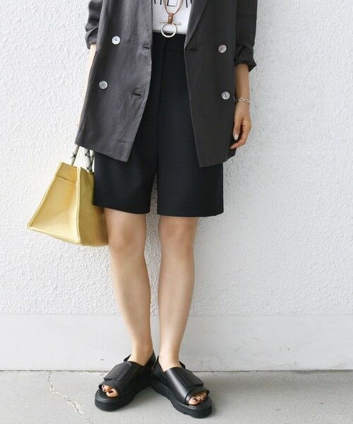 SHIPS / シップス ショート・ハーフ・半端丈パンツ | 〈手洗い可能〉ダブル クロス ハーフ パンツ | 詳細15