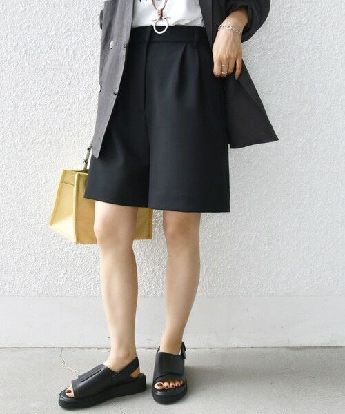 SHIPS / シップス ショート・ハーフ・半端丈パンツ | 〈手洗い可能〉ダブル クロス ハーフ パンツ | 詳細16