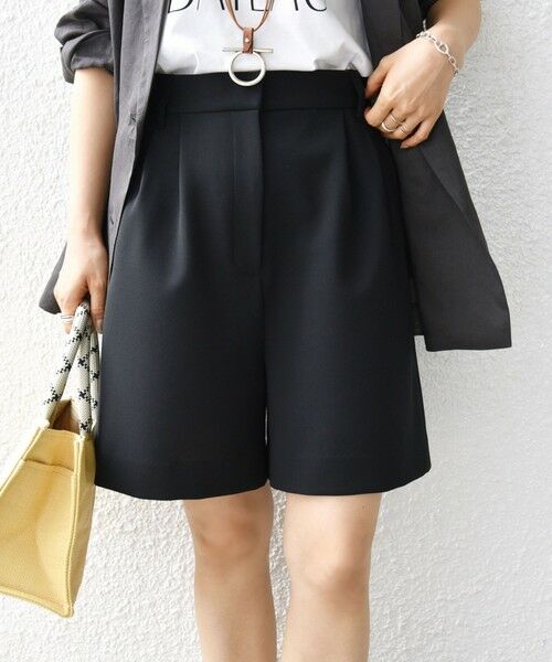 SHIPS / シップス ショート・ハーフ・半端丈パンツ | 〈手洗い可能〉ダブル クロス ハーフ パンツ | 詳細19