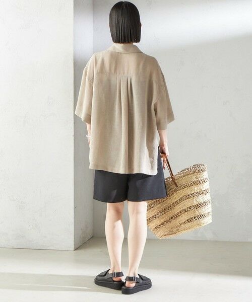 SHIPS / シップス ショート・ハーフ・半端丈パンツ | 〈手洗い可能〉ダブル クロス ハーフ パンツ | 詳細3