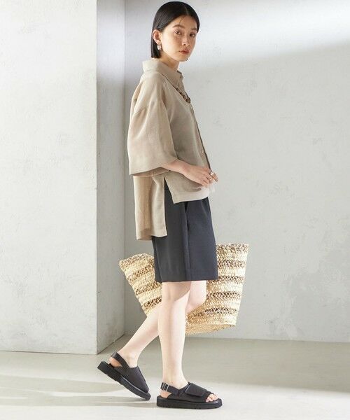 SHIPS / シップス ショート・ハーフ・半端丈パンツ | 〈手洗い可能〉ダブル クロス ハーフ パンツ | 詳細4