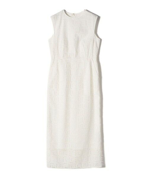 SHIPS / シップス ロング・マキシ丈ワンピース | 〈手洗い可能〉Broche スクエア レース Iライン ワンピース | 詳細6