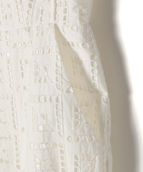 SHIPS / シップス ロング・マキシ丈ワンピース | 〈手洗い可能〉Broche スクエア レース Iライン ワンピース | 詳細9