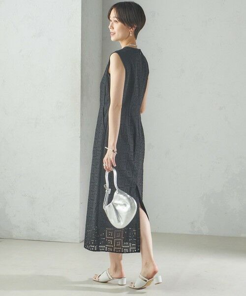 SHIPS / シップス ロング・マキシ丈ワンピース | 〈手洗い可能〉Broche スクエア レース Iライン ワンピース | 詳細19