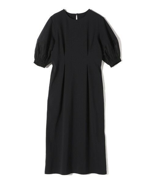 SHIPS / シップス ロング・マキシ丈ワンピース | 〈手洗い可能〉シアー スリーブ 切替 ジャージー ワンピース | 詳細8