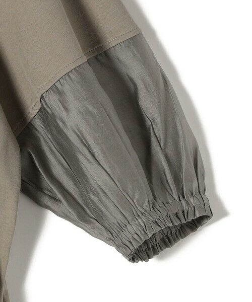 SHIPS / シップス ロング・マキシ丈ワンピース | 〈手洗い可能〉シアー スリーブ 切替 ジャージー ワンピース | 詳細21