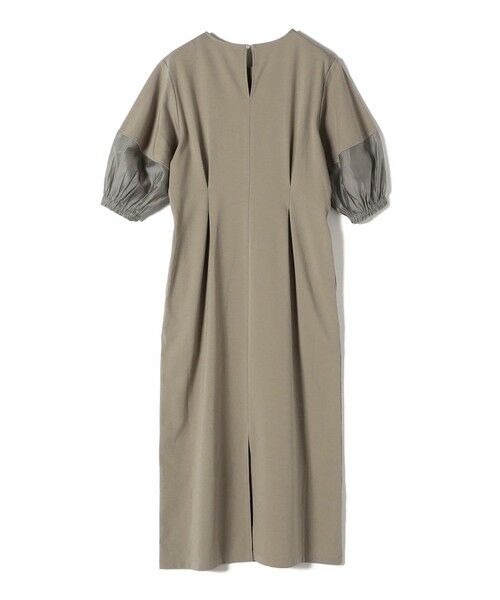 SHIPS / シップス ロング・マキシ丈ワンピース | 〈手洗い可能〉シアー スリーブ 切替 ジャージー ワンピース | 詳細24