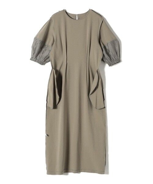 SHIPS / シップス ロング・マキシ丈ワンピース | 〈手洗い可能〉シアー スリーブ 切替 ジャージー ワンピース | 詳細26