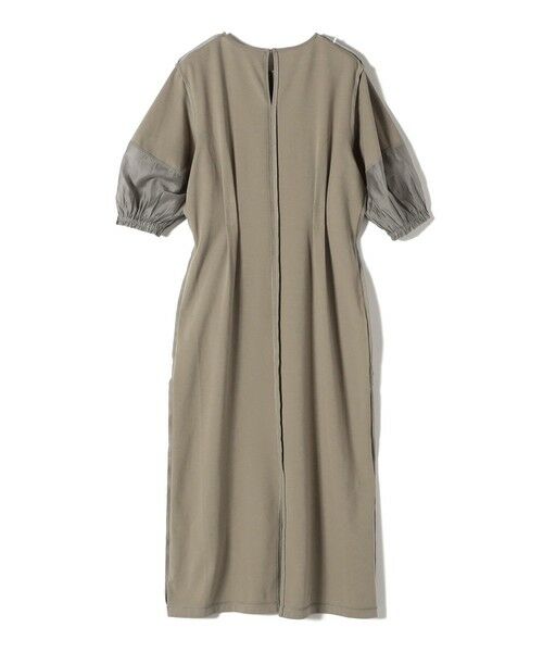 SHIPS / シップス ロング・マキシ丈ワンピース | 〈手洗い可能〉シアー スリーブ 切替 ジャージー ワンピース | 詳細27