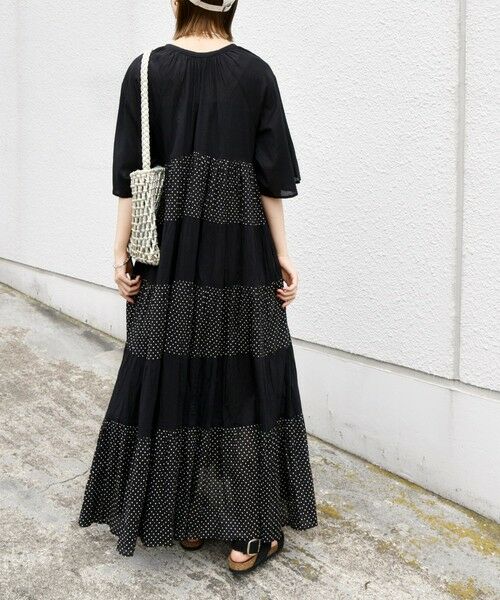 SHIPS / シップス ロング・マキシ丈ワンピース | 〈手洗い可能〉Fanaka:クリンクル 袖 フレア ロング ワンピース | 詳細19