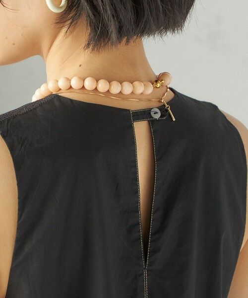 SHIPS / シップス ロング・マキシ丈ワンピース | 〈手洗い可能〉Fanaka:ポプリン ティアード ロング ワンピース | 詳細17