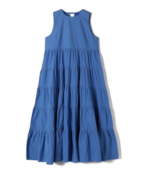 SHIPS / シップス ロング・マキシ丈ワンピース | 〈手洗い可能〉Fanaka:ポプリン ティアード ロング ワンピース | 詳細27