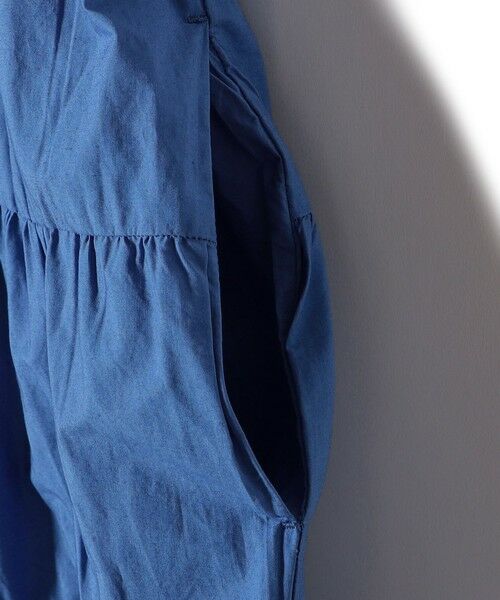 SHIPS / シップス ロング・マキシ丈ワンピース | 〈手洗い可能〉Fanaka:ポプリン ティアード ロング ワンピース | 詳細30