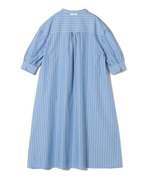SHIPS / シップス ロング・マキシ丈ワンピース | 〈手洗い可能〉スタンドカラー リボン ストライプ シャツ ワンピース | 詳細23