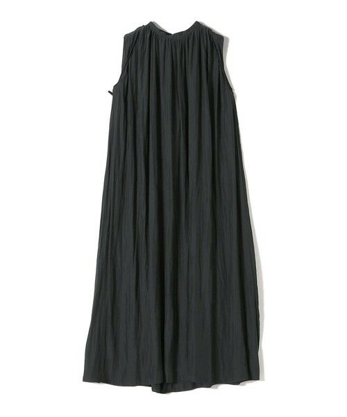 SHIPS / シップス ロング・マキシ丈ワンピース | 〈手洗い可能〉割繊 無地 ノースリーブ ワンピース | 詳細10