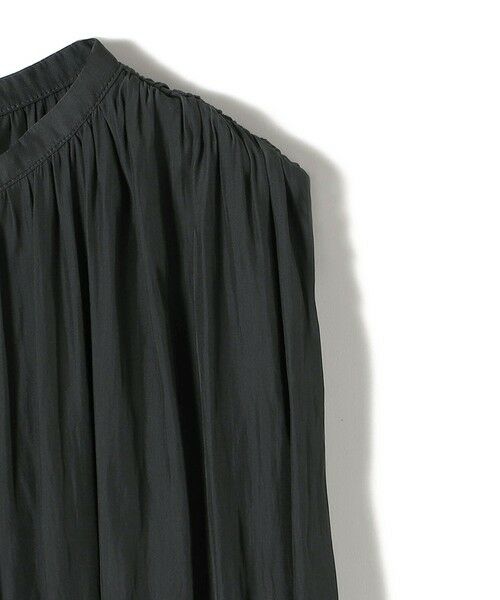 SHIPS / シップス ロング・マキシ丈ワンピース | 〈手洗い可能〉割繊 無地 ノースリーブ ワンピース | 詳細14