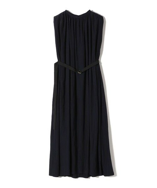 SHIPS / シップス ロング・マキシ丈ワンピース | 〈手洗い可能〉割繊 無地 ノースリーブ ワンピース | 詳細26