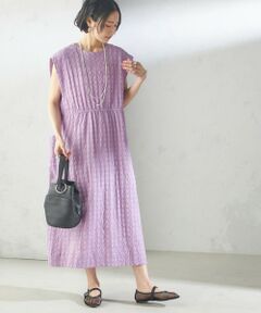 SHIPS / シップス ロング・マキシ丈ワンピース | 《予約》【SHIPS別注】assiette:〈手洗い可能〉刺繍 サック ワンピース