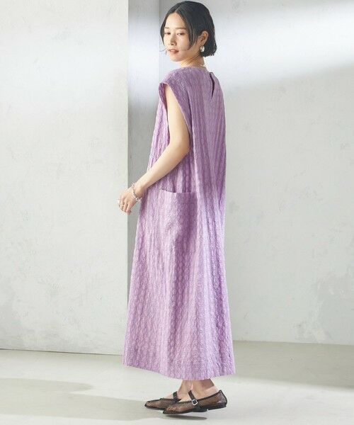 SHIPS / シップス ロング・マキシ丈ワンピース | 《予約》【SHIPS別注】assiette:〈手洗い可能〉刺繍 サック ワンピース | 詳細22