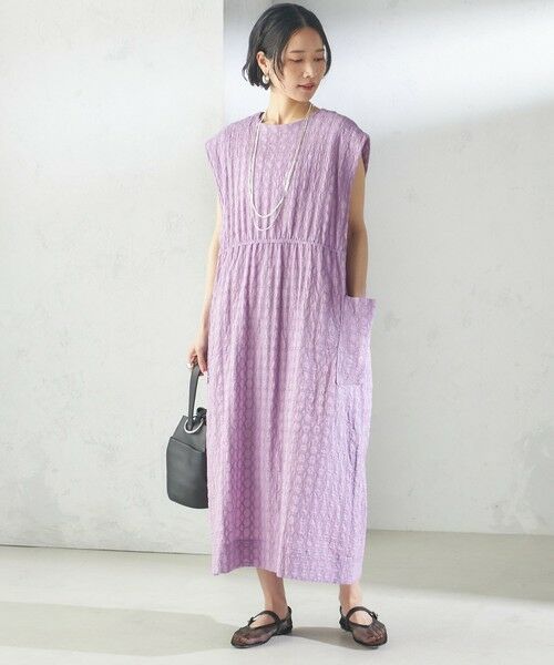 SHIPS / シップス ロング・マキシ丈ワンピース | 《予約》【SHIPS別注】assiette:〈手洗い可能〉刺繍 サック ワンピース | 詳細19