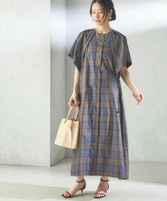 SHIPS / シップス ロング・マキシ丈ワンピース | 【SHIPS別注】c/est:〈洗濯機可能〉ビック チェック ワンピース