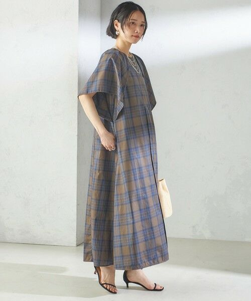 SHIPS / シップス ロング・マキシ丈ワンピース | 【SHIPS別注】c/est:〈洗濯機可能〉ビック チェック ワンピース | 詳細4