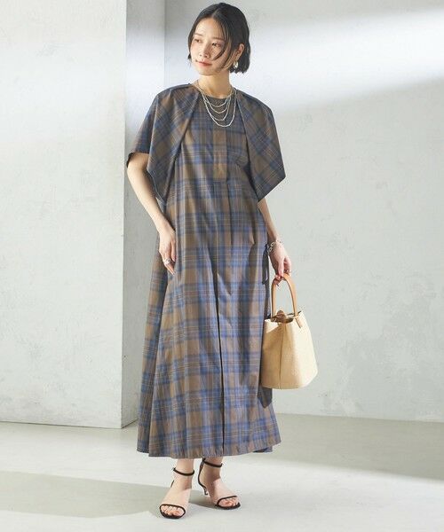 SHIPS / シップス ロング・マキシ丈ワンピース | 【SHIPS別注】c/est:〈洗濯機可能〉ビック チェック ワンピース | 詳細5
