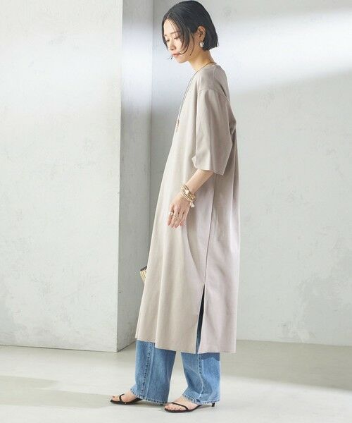 SHIPS / シップス ロング・マキシ丈ワンピース | 【SHIPS別注】WRAPINKNOT:クルーネック カット ワンピース | 詳細2