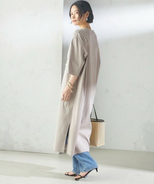 SHIPS / シップス ロング・マキシ丈ワンピース | 【SHIPS別注】WRAPINKNOT:クルーネック カット ワンピース | 詳細3