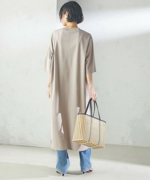 SHIPS / シップス ロング・マキシ丈ワンピース | 【SHIPS別注】WRAPINKNOT:クルーネック カット ワンピース | 詳細4