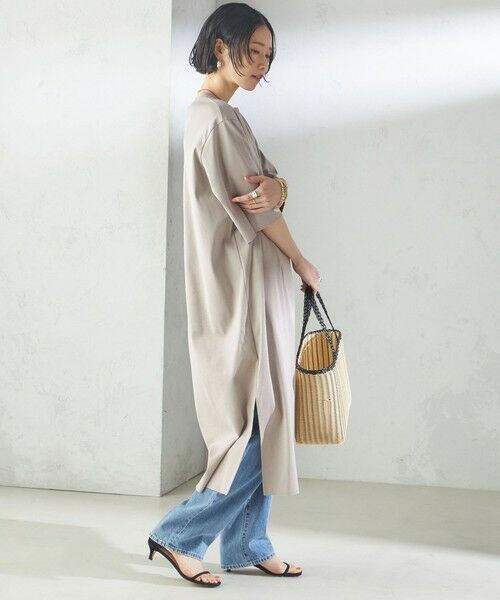 SHIPS / シップス ロング・マキシ丈ワンピース | 【SHIPS別注】WRAPINKNOT:クルーネック カット ワンピース | 詳細5