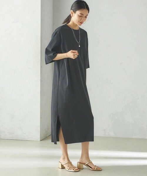 SHIPS / シップス ロング・マキシ丈ワンピース | 【SHIPS別注】WRAPINKNOT:クルーネック カット ワンピース | 詳細18