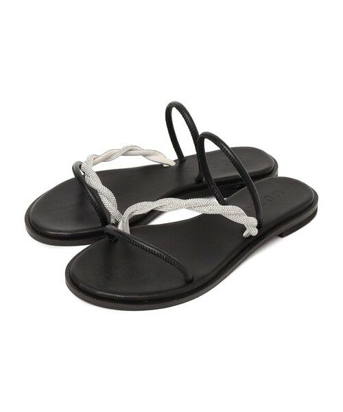 SHIPS / シップス サンダル | MOSAIC:ヒネリ ビジュー サンダル | 詳細15