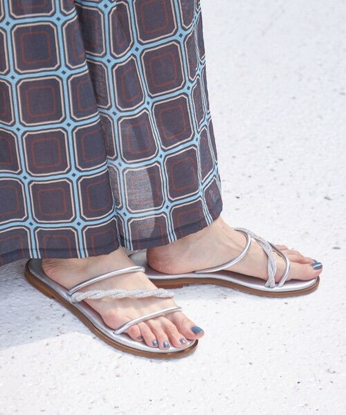 SHIPS / シップス サンダル | MOSAIC:ヒネリ ビジュー サンダル | 詳細25