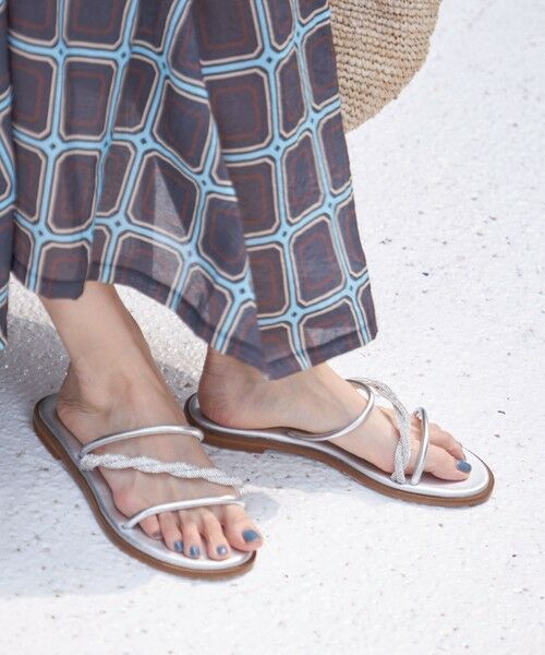 SHIPS / シップス サンダル | MOSAIC:ヒネリ ビジュー サンダル | 詳細27