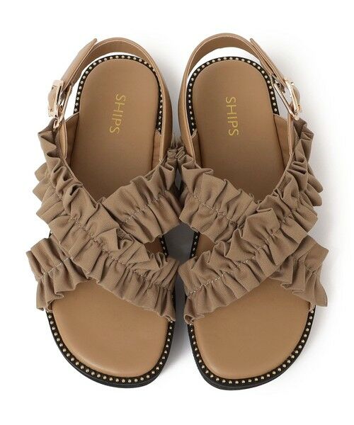 SHIPS / シップス サンダル | 【WEB限定】クロス フリル プラット フォーム サンダル | 詳細27