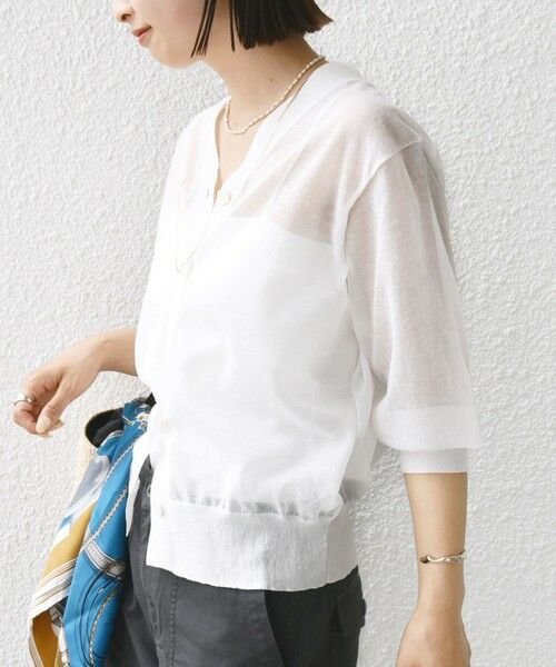 SHIPS / シップス カーディガン・ボレロ | 〈手洗い可能〉ラミー混 シアー カーディガン | 詳細19