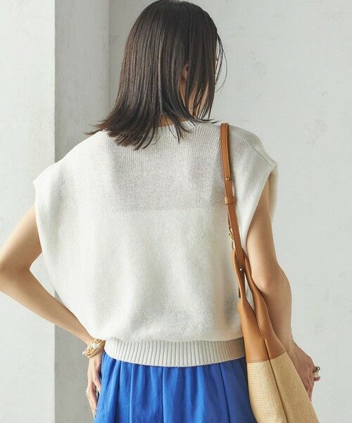 SHIPS / シップス ニット・セーター | 〈手洗い可能〉ポリエステル 麻 スキッパー プルオーバー | 詳細11