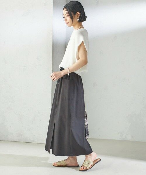 SHIPS / シップス ニット・セーター | 〈手洗い可能〉ポリエステル 麻 スキッパー プルオーバー | 詳細14