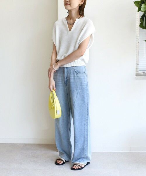 SHIPS / シップス ニット・セーター | 〈手洗い可能〉ポリエステル 麻 スキッパー プルオーバー | 詳細26